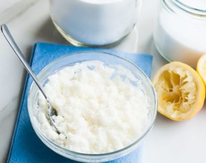 cleaning with lemons, lemon and salt scouring scrub, lemon house cleaning recipes